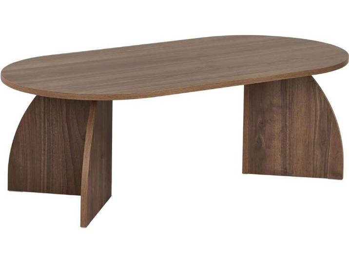 CALICOSY - Couchtisch mit ovaler Platte und geschwungenen Beinen L120 cm - SELENE