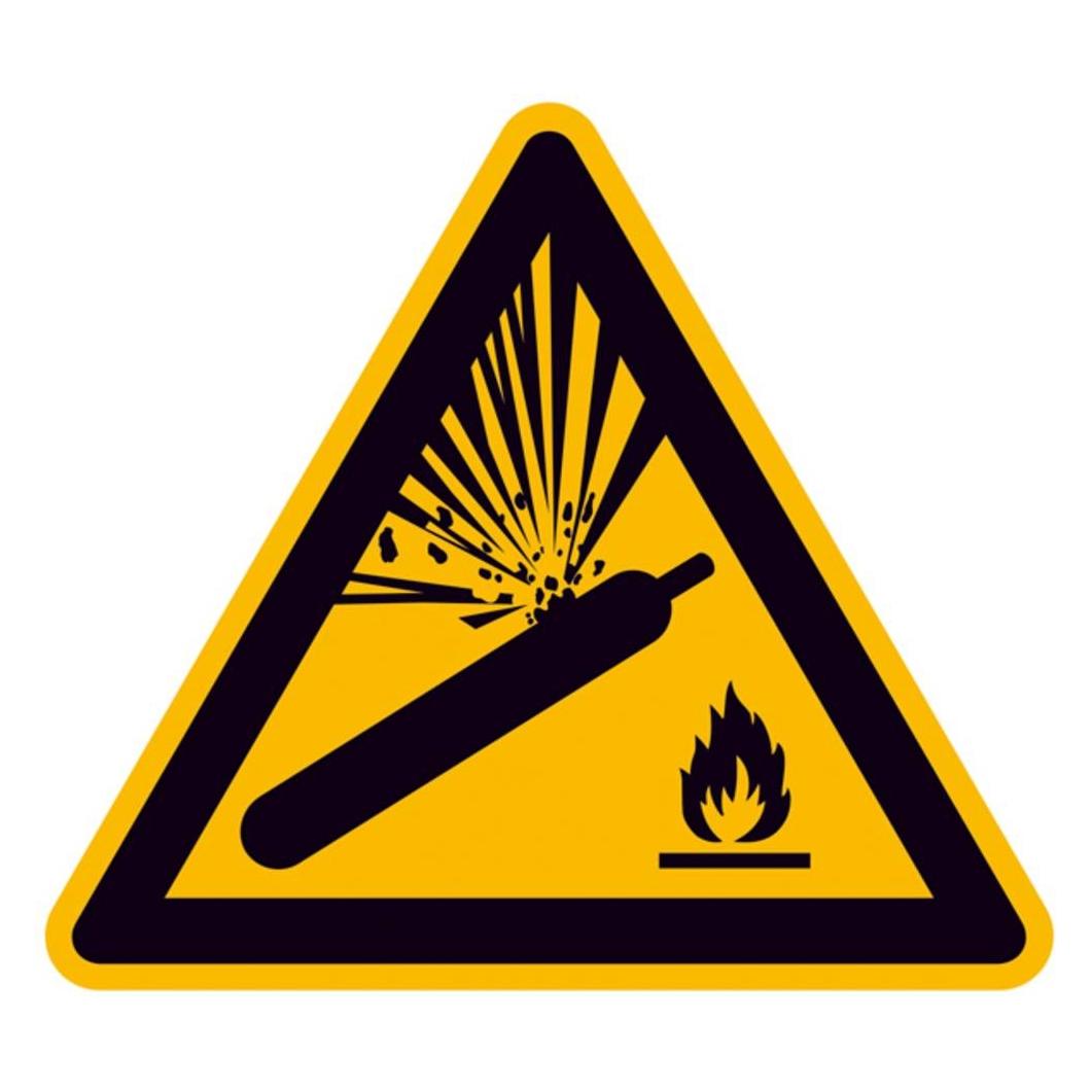 SafetyMarking Warnschild Warnung vor Gasflaschen 31.5 cm (11.A8155)