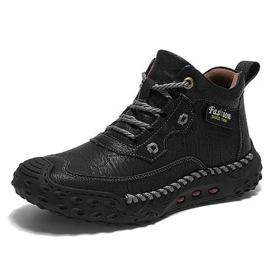 handgefertigte weiße Kunstlederstiefel für Herren – hochwertige Verarbeitung, stylisch und bequem, ideal für die Freizeit und elegante Freizeitoutfits