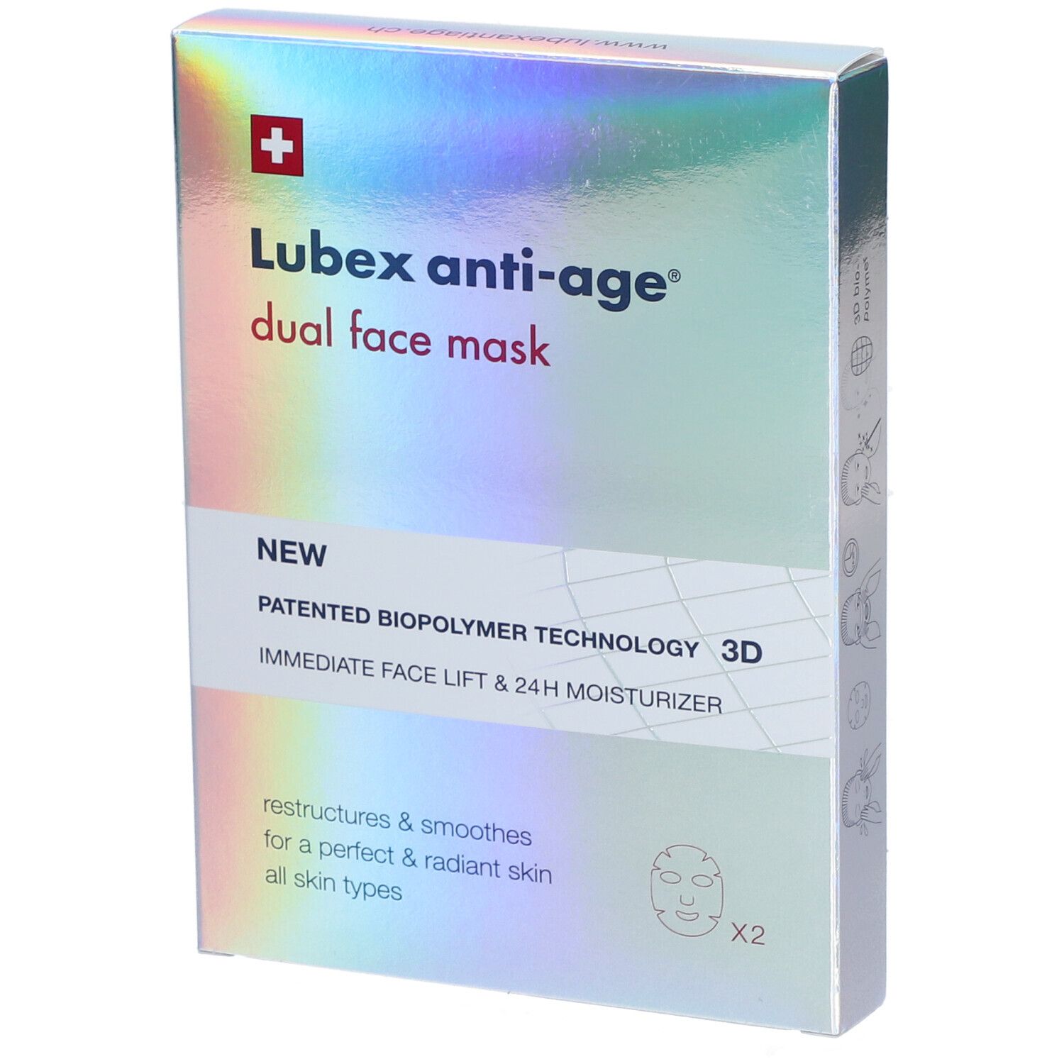 Lubex Anti-Age dual face mask Btl 2 Stk St Maske