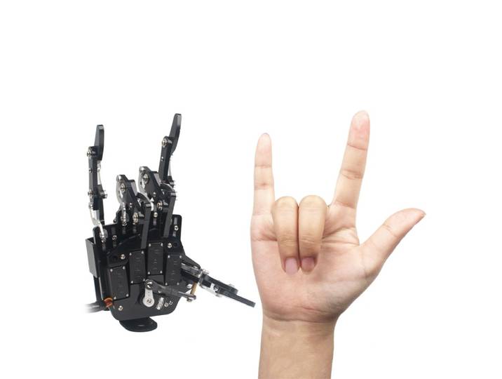 Hiwonder-Kit de robot à griffes de main de bras mécanique à cinq doigts, mouvement indépendant, équipement de direction anti-blocage bricolage, Uhand2.0