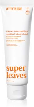 Attitude Super Leaves Shine and Volume Conditioner condicionador para volume e brilho 240 ml. Super Leaves Shine and Volume Conditioner