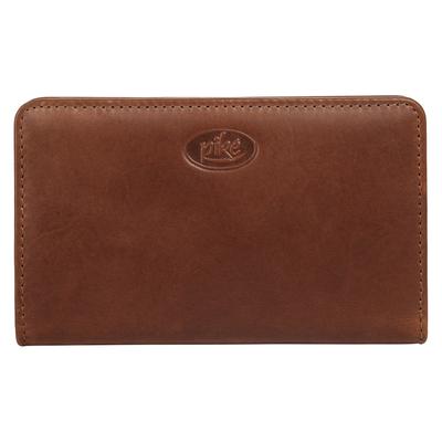 Geldbörse PIKÉ "PIKÉ Damen echt Leder", Damen, braun, Leder, leicht glänzend, unifarben, Kleinlederwaren, echt Leder