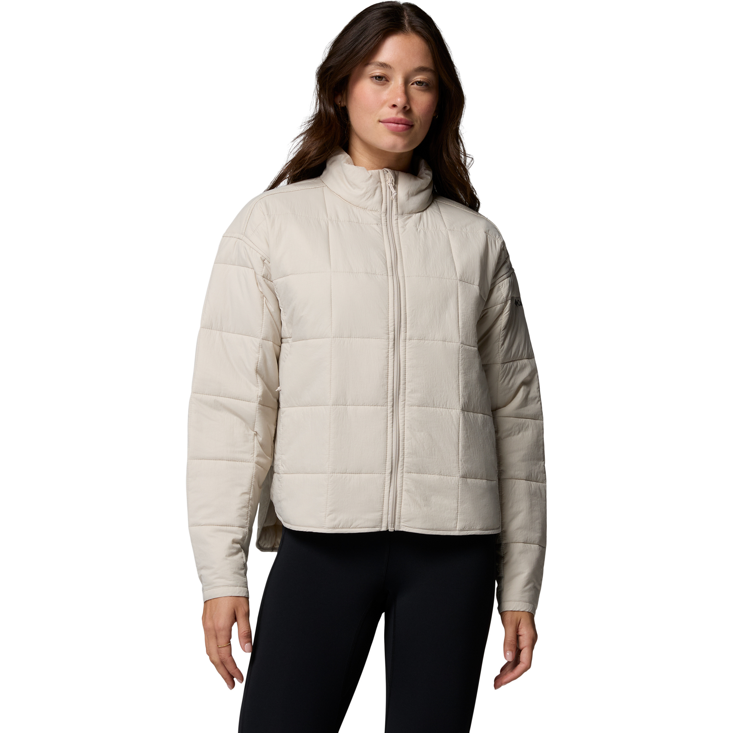 Columbia Sienna Hill Quilted Damen Isolationsjacke beige Größe L Lifestyle Atmungsaktiv