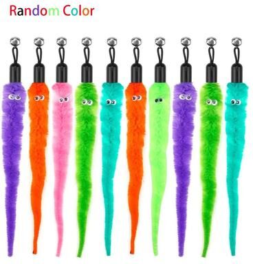 Uplift Treasures Interactive Cat Feather Toy Replacement Refill Set With Bell th 7 10 Pcs