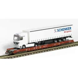 Fleischmann 8272 - Niederflurwagen DB mit LKW Schenker