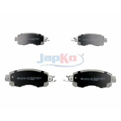 JAPKO Bremsbelagsatz, Scheibenbremse 501001 Vorderachse für NISSAN