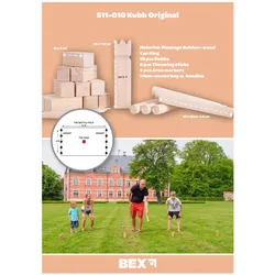 Bex Kubb Original Kautschukholz