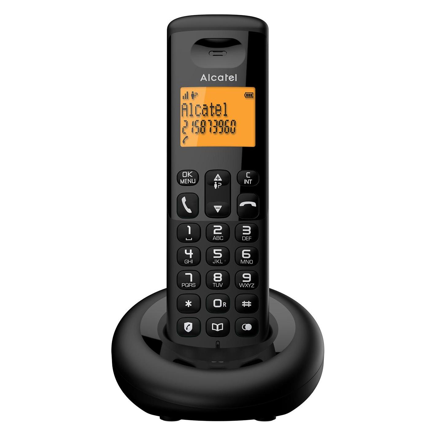 Alcatel E160 Duo Schwarz Schnurloses DECT-Telefon (E160DUOBLK)