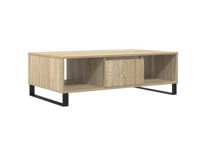 Couchtisch Sonoma Eiche 104x60x35cm Holzwerkstoff, glatte Oberfläche, feuchtigkeitsbeständig, dekorative Arbeitsplatte, Wohnzimmer, Flur