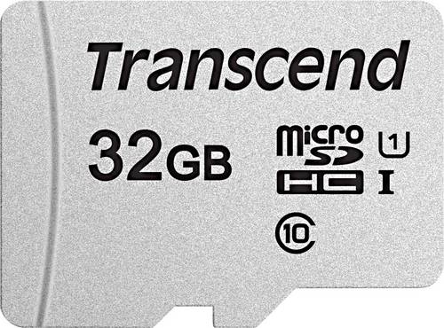Transcend Premium 300S microSDHC-Karte 32 GB Class 10, UHS-I, UHS-Class 1