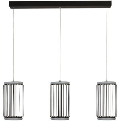 SEARCHLIGHT LED-Hängeleuchte "Hängeleuchte Circolo, 1-flammig", schwarz (schwarz, weiß und klar), 1, H: 30cm, 1 Stk., Leuchten, Elegante Optik