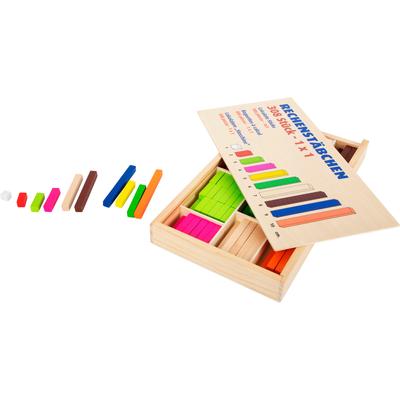 Spiel SMALL FOOT "Lernbox Rechenstäbchen", bunt, Spiele, KinderB:18cm H:4cm T:32cm, Holz, B:18cm H:4cm T:32cm