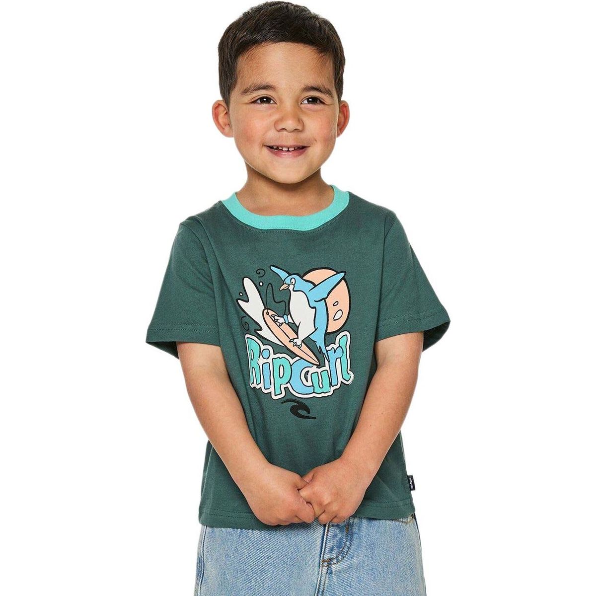 RipCurl Paddle OUT ART Tee-boy muted green (8088) 3-4 039TTE-8088-3-4