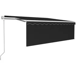 vidaXL, Markise, Markise Automatisch Mit Rollo Led Windsensor 4,5X3M (4.50 m)