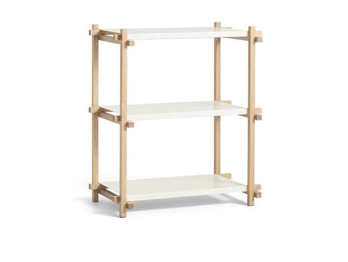 HAY Woody Column Wandregal Oak-almond white, low