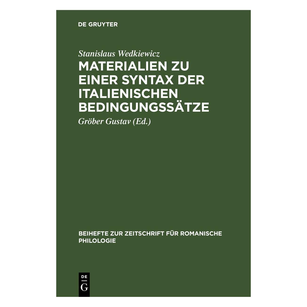 De Gruyter Wedkiewicz:Materialien zu einer Syntax (67777976)