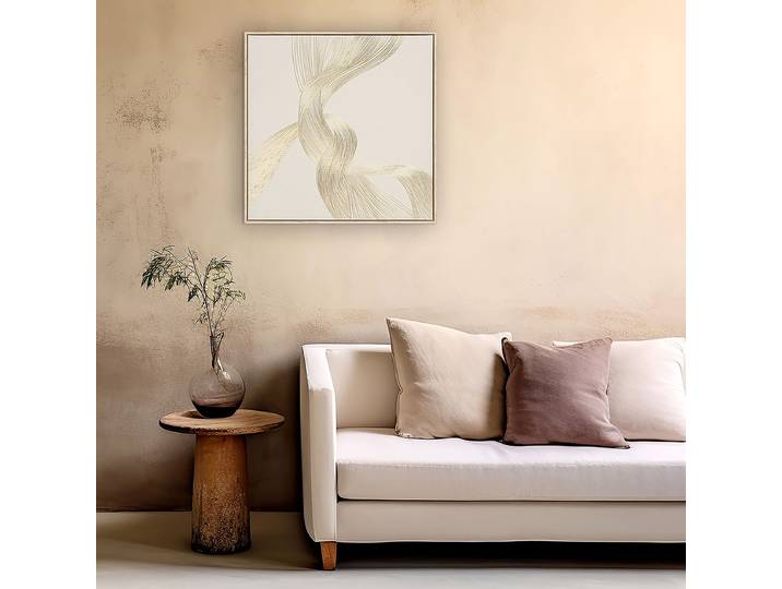 Bild Golden Swirl Typ B Mischgewebe Beige 60 x 60 x 3cm