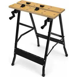 Relaxdays, Werkbank + Arbeitsbock, Werkbank (56 cm, 62 cm)