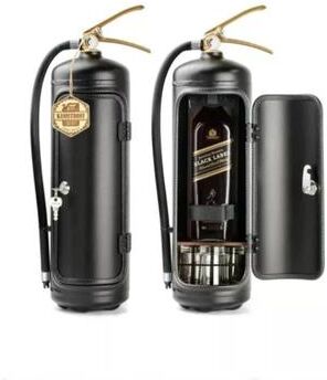 HomeDecorAndMore LLC Mini Fire Extinguisher Wine Box Mini Bar Unique Firefighter Gift & Home Decor style C