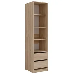 Vicco, Kleiderschrank, Kleiderschrank Elmo, Sonoma, 50 x 200 cm (50 x 50 x 200 cm)