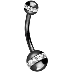 Chirurgenstahl Mini Bananabell EPOXY-RING-KUGELN