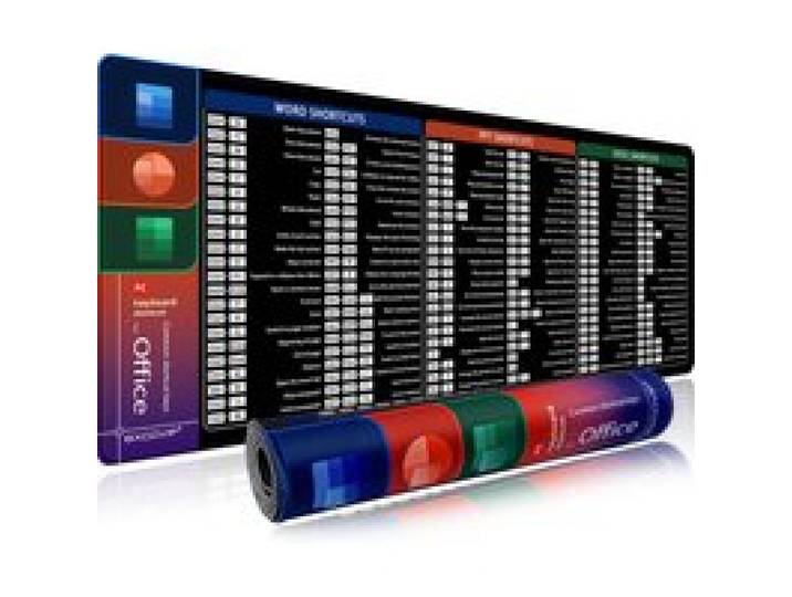 EXCO Office Snelkoppelingen Muismat Grote Uitgebreide Grote Toetsenbord Muismat voor Excel Word Powerpoint Gaming Bureau Mat Gestikte Rand