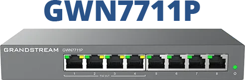 Grandstream GWN7711P 8-Port Gigabit PoE+ L2 Switch