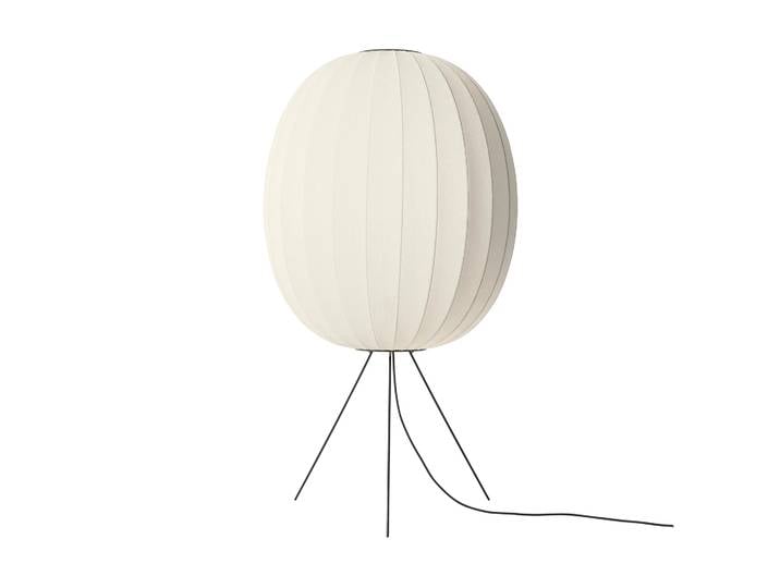 Made By Hand Lampe sur pied Knit-Wit 65 High Oval Medium Pearl white