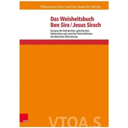 Das Weisheitsbuch Ben Sira / Jesus Sirach, Sprachbücher von Wolfgang Kraus, Heinz-Josef Fabry, Burkard Zapff