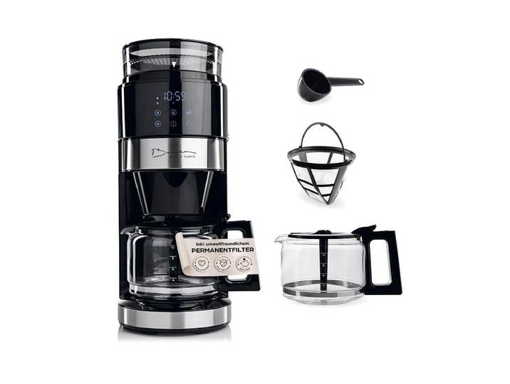 BARISTA Filterkaffeemaschine 30378 , schwarz (schwarz, silber), 10, Kaffeemaschinen, Filterkaffeemaschine