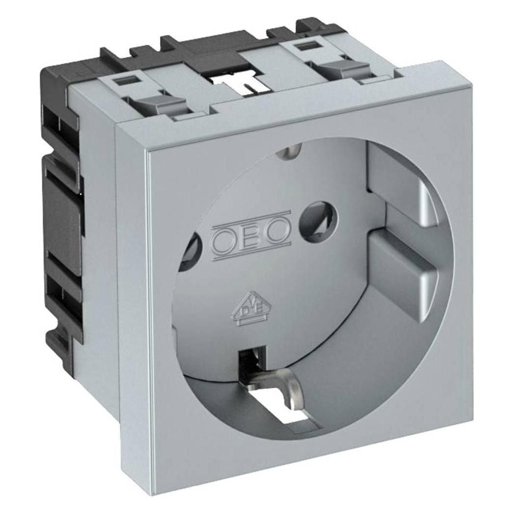 OBO Bettermann BETTERMA STD-D0 AL1 Steckdose 0, 1-fach Schutzkontakt 250V, STDD0AL1 (6120018)