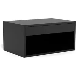 Actona »Cholet« Nachttisch schwarz lackiert 50x24,5x35 cm / schwarz lackiert