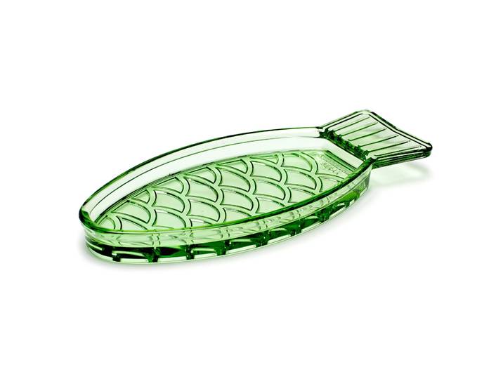 Serax Assiette Fish & Fish 10x23 cm Green