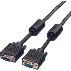 ROLINE 11045665 - VGA Monitor Kabel 15-pol VGA Stecker, Ferrit+DDC, 15 m