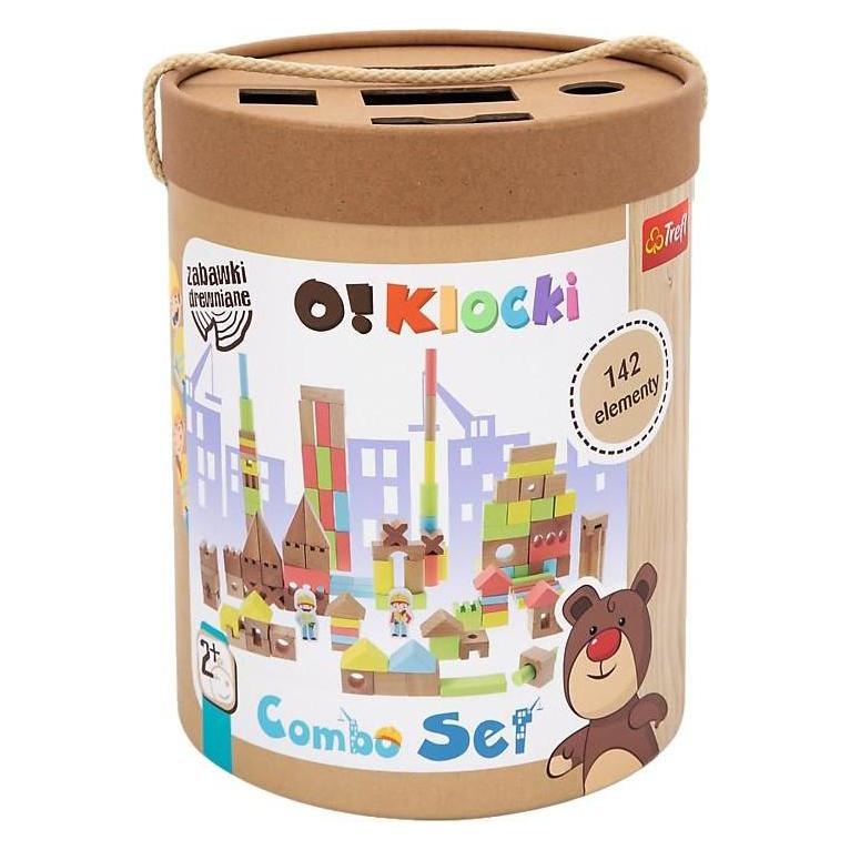Trefl Wooden blocks O! Combo blocks 142 pcs (61516)