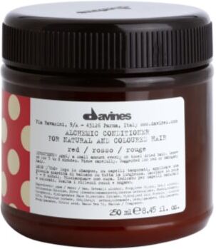 Davines Alchemic Conditioner Red condicionador hidratante para enfatização de cor de cabelo 250 ml. Alchemic Conditioner Red