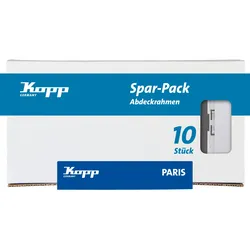 Kopp Abdeckrahmen PARIS 1-fach arktis-weiß, Profi-Pack