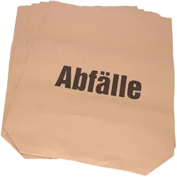 Soennecken Müllsack 120l 70g 2lagig Papier natronbraun 25 St./Pack., Abfallsack, Braun