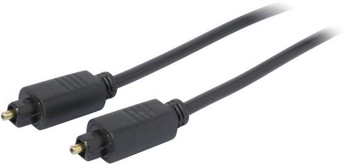 Kash 30L510 Toslink Digital-Audio Anschlusskabel [1x Toslink-Stecker (ODT) - 1x Toslink-Stecker (ODT)] 3.00m Schwarz vergoldete