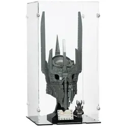 iDisplayit Acryl-Display für LEGO 11373 Der Herr der Ringe - Saurons Helm (Mit schwarzem Boden)