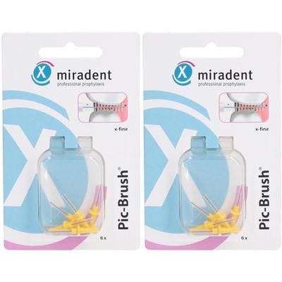 PIC Brush Interdentalb.Ersatzb.1,8 mm gelb 2x 2x6 St Zahnbürste