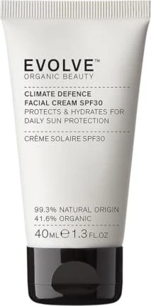 Evolve Beauty Climate Defence Facial Cream SPF 30 - Colourless