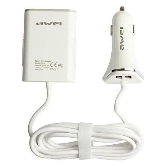 Awei lad. sam. C400 9.6A 4xUSB High Speed bialywhite (AWE000076)
