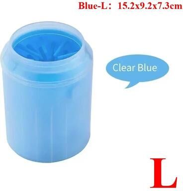 Uplift Picks Soft Silicone Dog Paw Washer Cup Paw Cleaning Brush For Dogs And Cats blue L