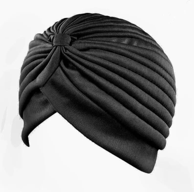 INF Chemo-Kopfbedeckung, weiche Beanie-Mütze für Krebspatienten Schwarz