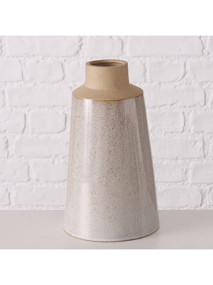 Boltze Vase ''Catrinia'' in Beige - (H)28 x Ø 16 cm - onesize