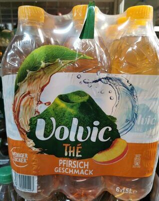 Volvic Tee Pfirsich Erfrischungsgetraenk 1,5L - 6 x 1,5 L