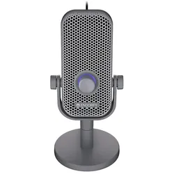 Endorfy Solum Voice S Alt Gray (dunkelgrau, USB-C, RGB-Beleuchtung), Mikrofon
