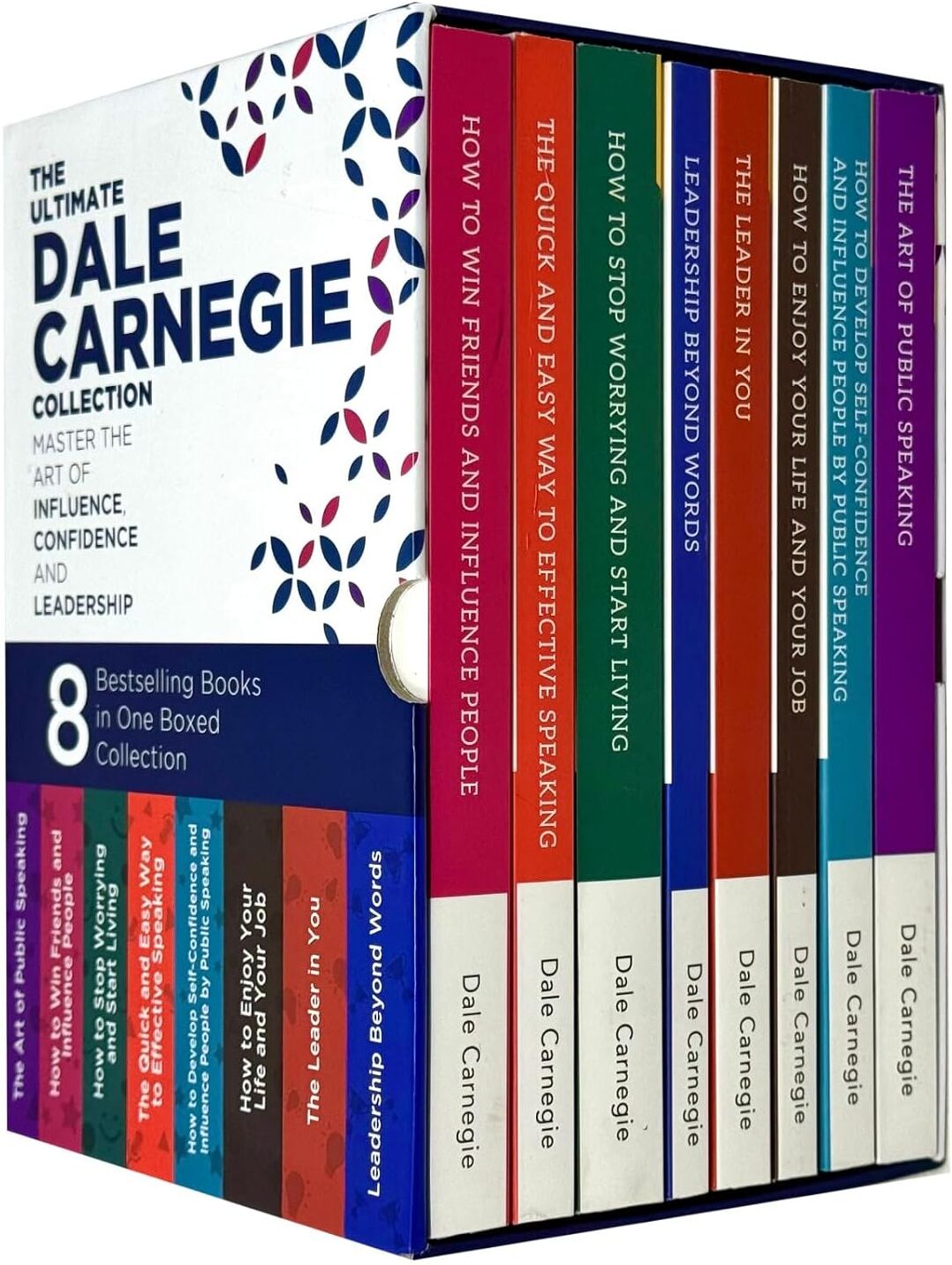 Rupa Publications The Ultimate Dale Carnegie 8 Book Collection Set by Dale Carnegie - Paperback Non Fiction Self-Help Box Set - How to Win Friends, Stop Worrying, Public Speaking & Leadership